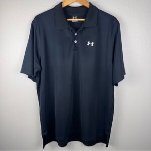 Under Armour Men’s‎ XL Black Polo Shirt Golf Athleisure Casual Business